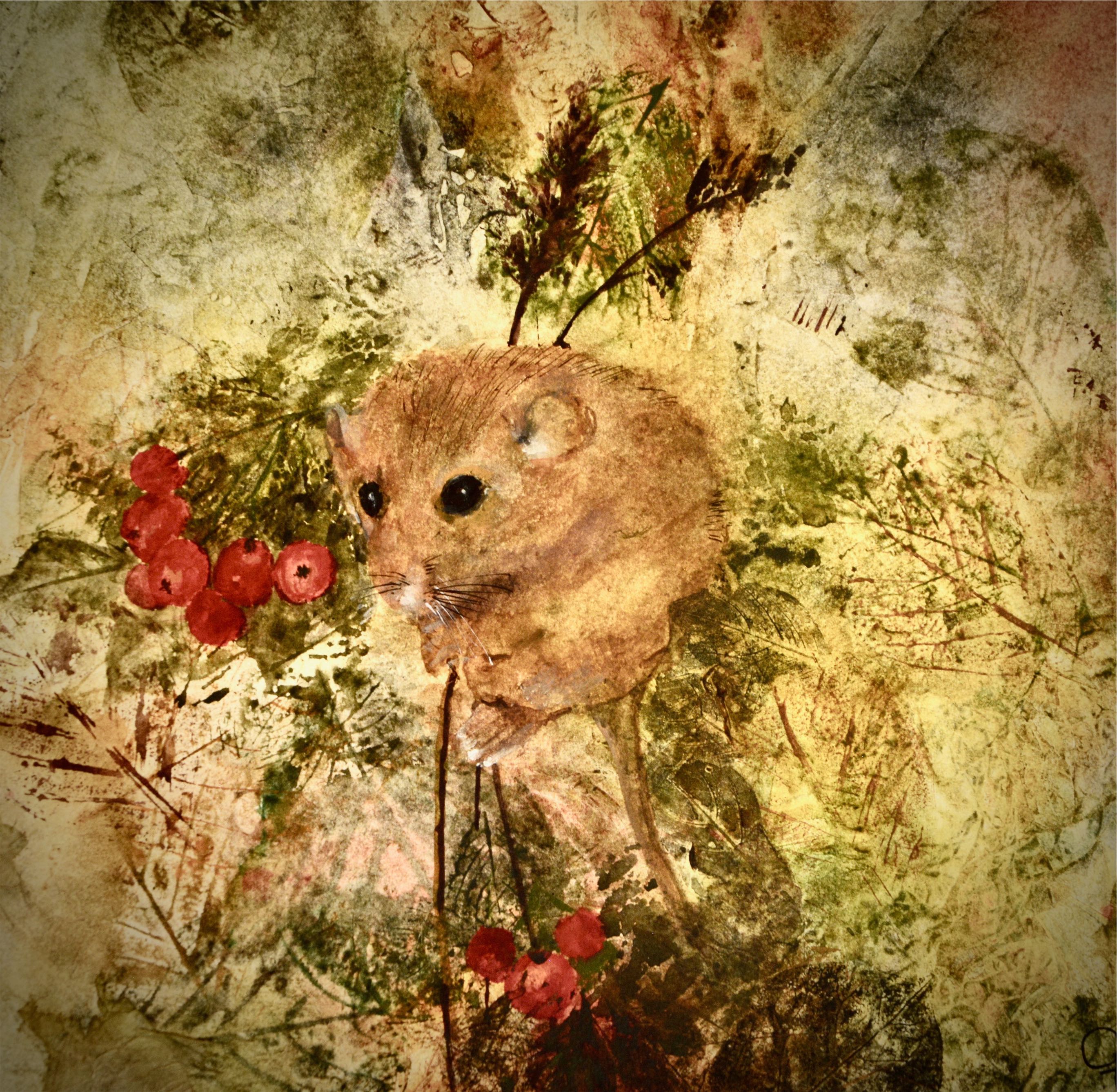 Doormouse and fruit